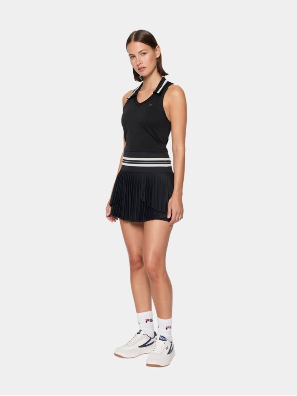 Fila Women's Casa Challenger Seamless Polo Tank And Matching Skort Size Medium